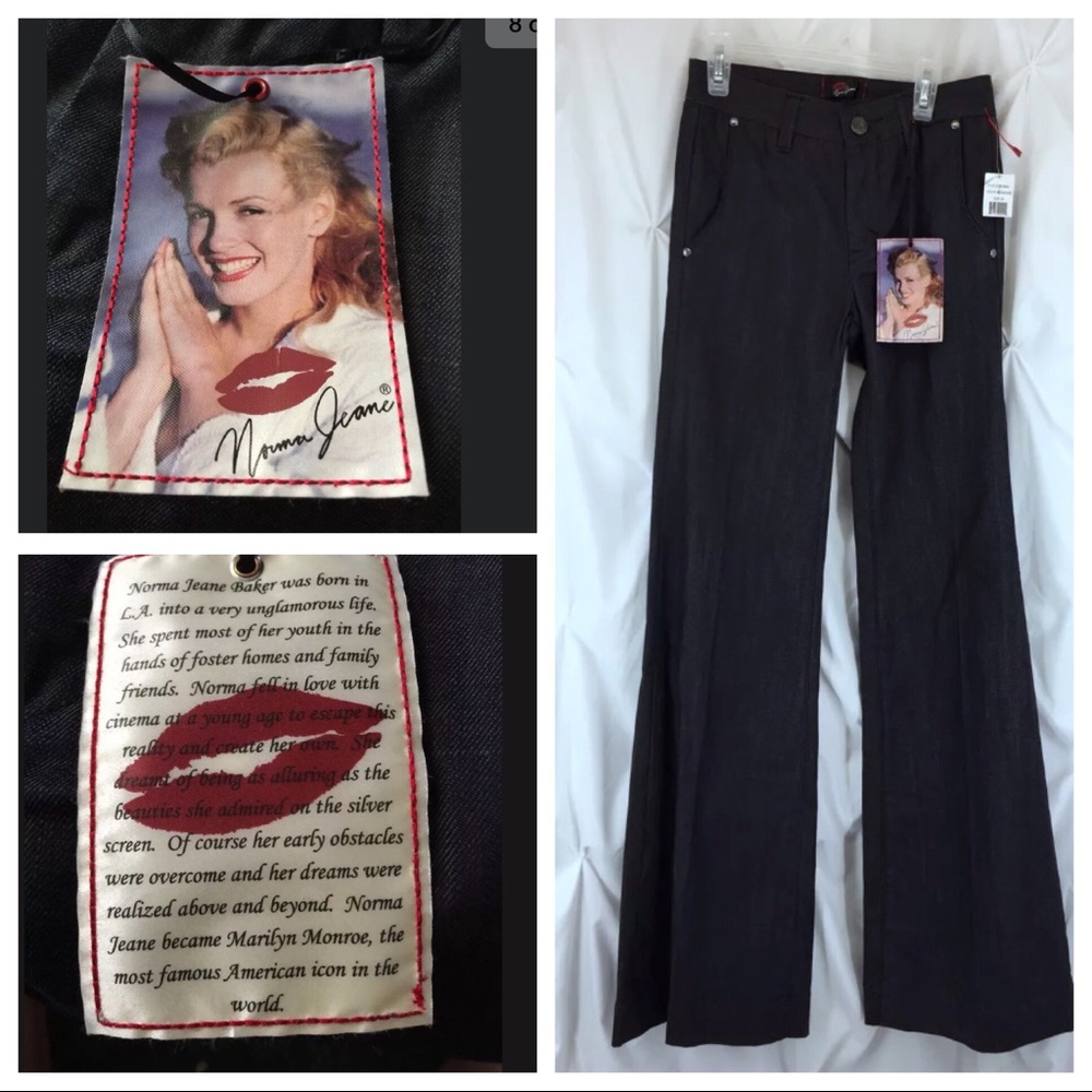 Norma Jeane Flare Retro Stretch  Trouser Jeans